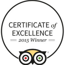 2015 certificate of excellence TripAdvisor