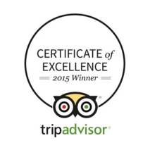 2015 tripadvisor certificate of excellence